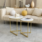 Buffets & Sideboards: Interior Ave - Nala Gold Nested Side Table Set