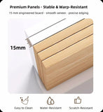 2x Bedside table pair white minimalist wooden drawers bedroom furniture