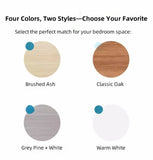 2x Bedside table set modern minimalist lockable drawer open storage unit