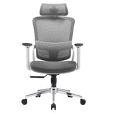 Office & Desk Chairs: Elena High Back Fabric Seat Ergonomic Office Chair In Grey