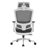 Office & Desk Chairs: Elena High Back Fabric Seat Ergonomic Office Chair In Grey