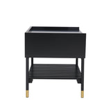ALCONA Night Stand In Matte Black