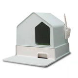 Cat Litter: Petwiz Enclosed Cat Litter Box House  Green
