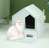 Cat Litter: Petwiz Enclosed Cat Litter Box House  Green
