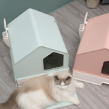 Cat Litter: Petwiz Enclosed Cat Litter Box House - Pink