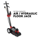 Low Profile 22 Ton Air Hydraulic Trolley Truck Jack Floor Garage Service