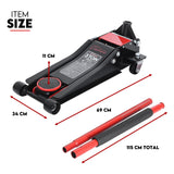 Automotive Lifts & Hoists: Hydraulic Floor Jack 3T Trolley Low Profile Car Track Quick Lifting 75-500mm