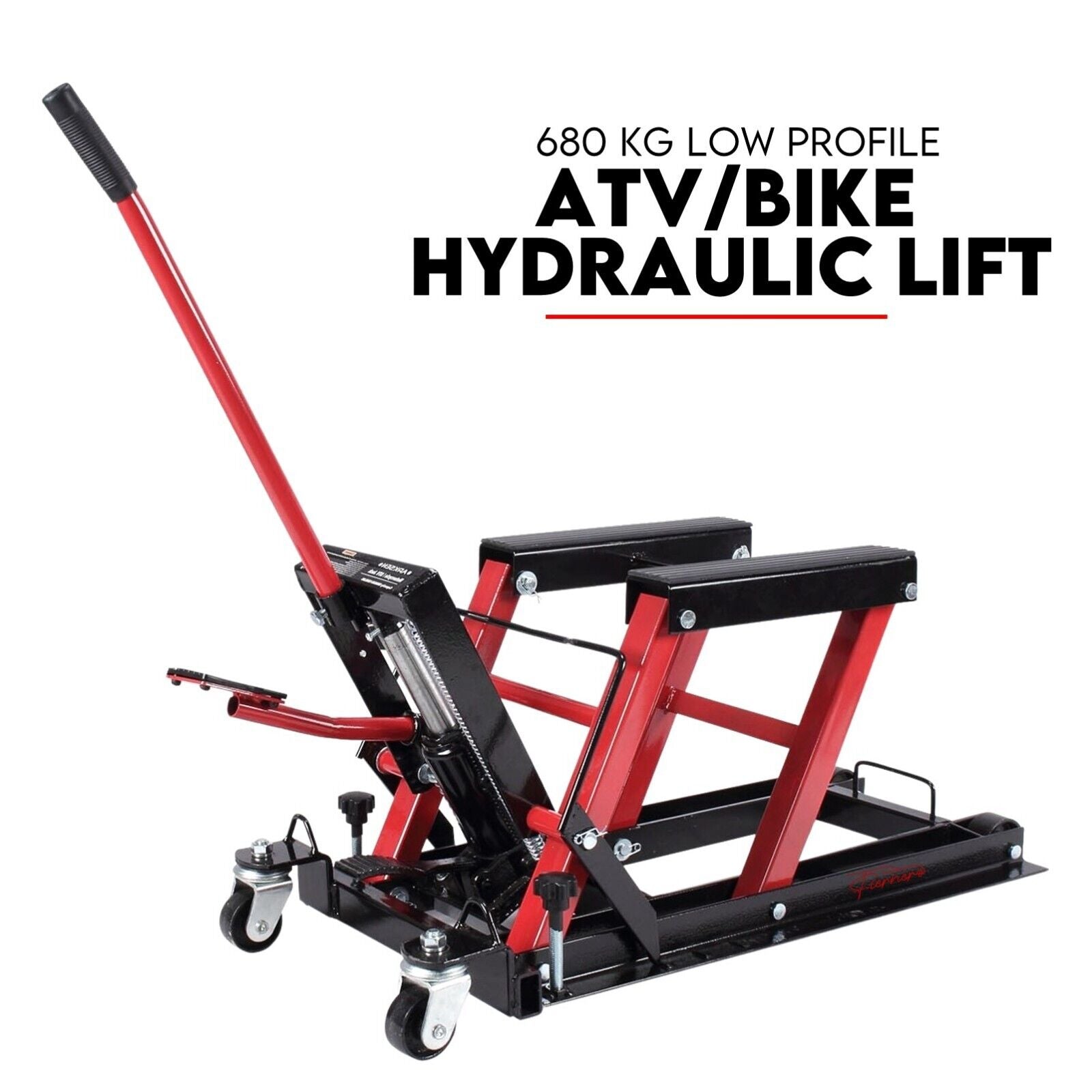 Automotive Lifts & Hoists: Motorcycle 680kg Bike Lift Stand Jack Hoist Atv Hydraulic Super Low Profile