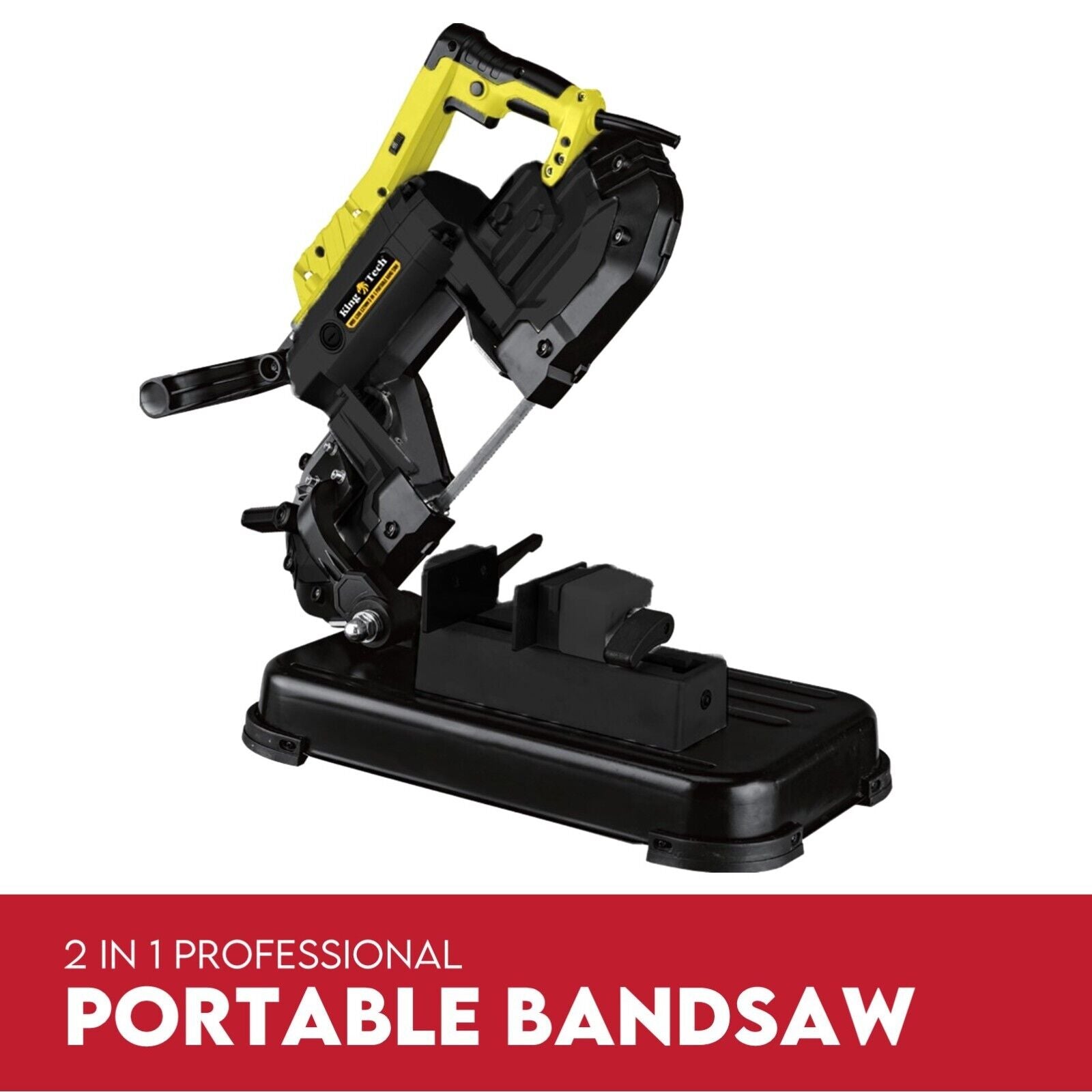 Saws: Portable Band Saw Cold Cut Metal Cut Off Chop Bandsaw 127mm