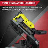 Saws: Portable Band Saw Cold Cut Metal Cut Off Chop Bandsaw 127mm