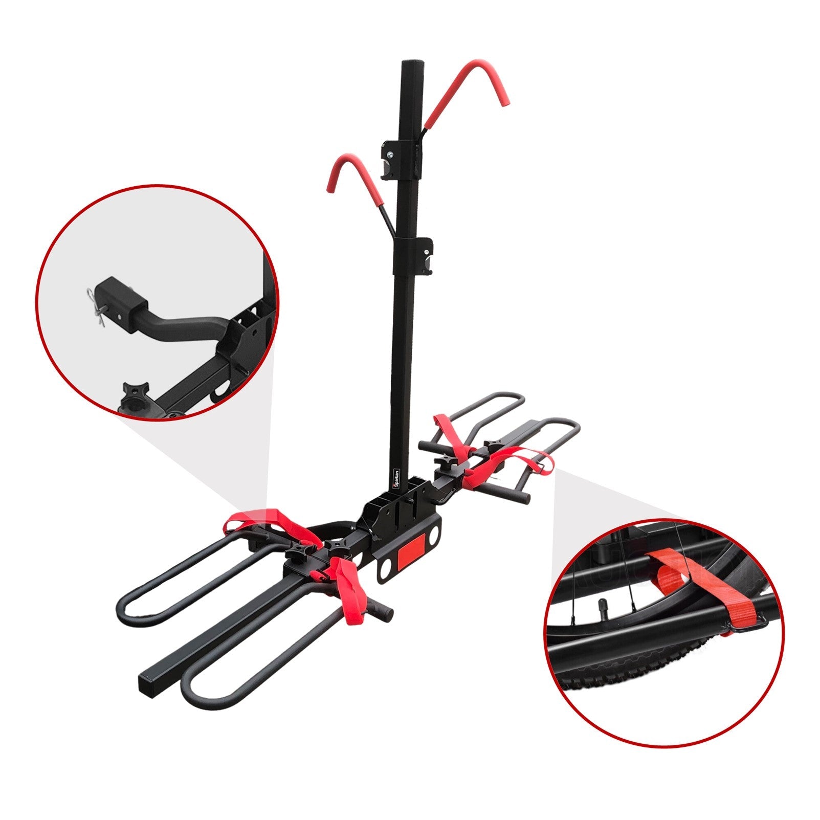 Bicycle Stands & Storage: 2 Bicycle Bike Rack Rear Car Carrier 2" Hitch Mount Platform Foldable