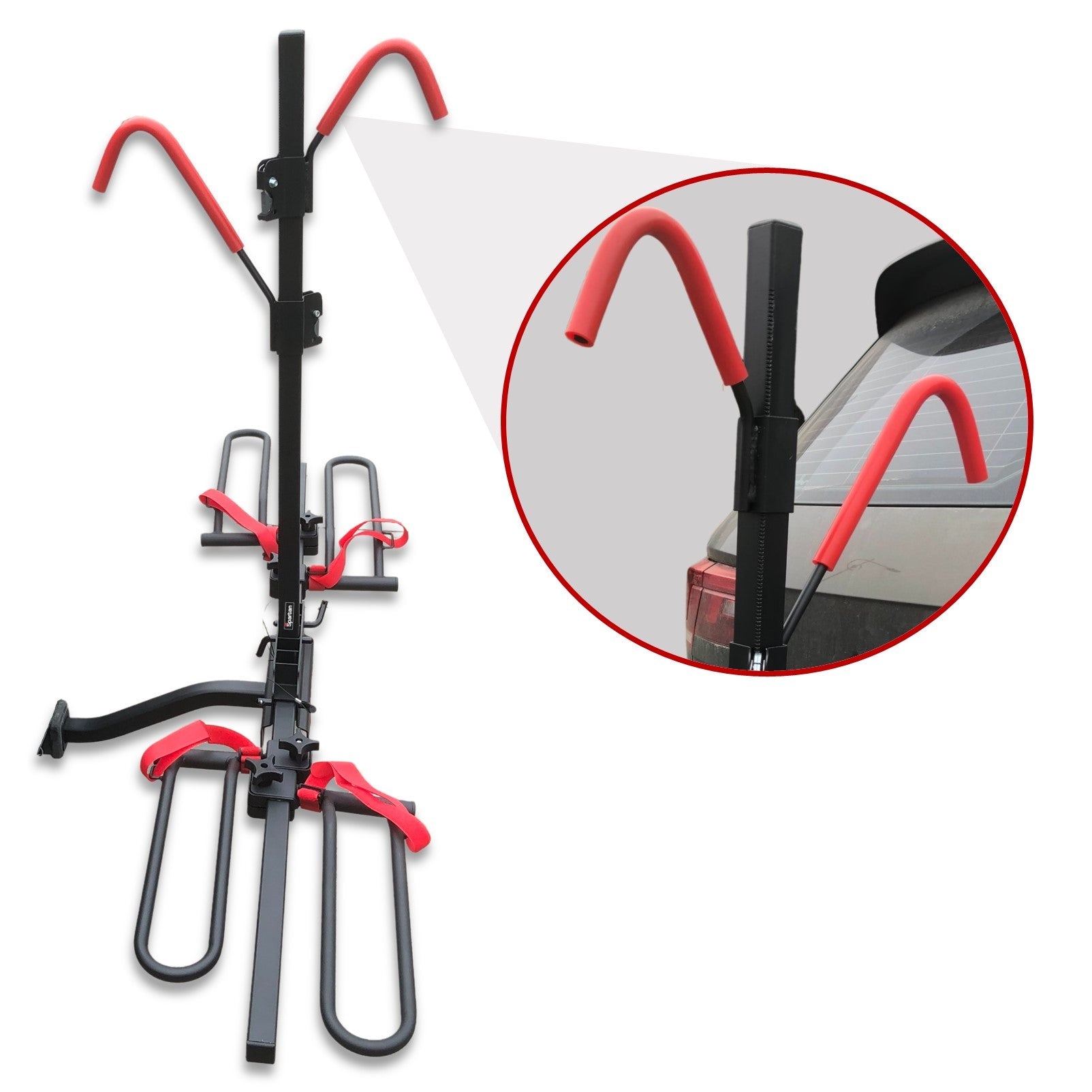 Bicycle Stands & Storage: 2 Bicycle Bike Rack Rear Car Carrier 2" Hitch Mount Platform Foldable