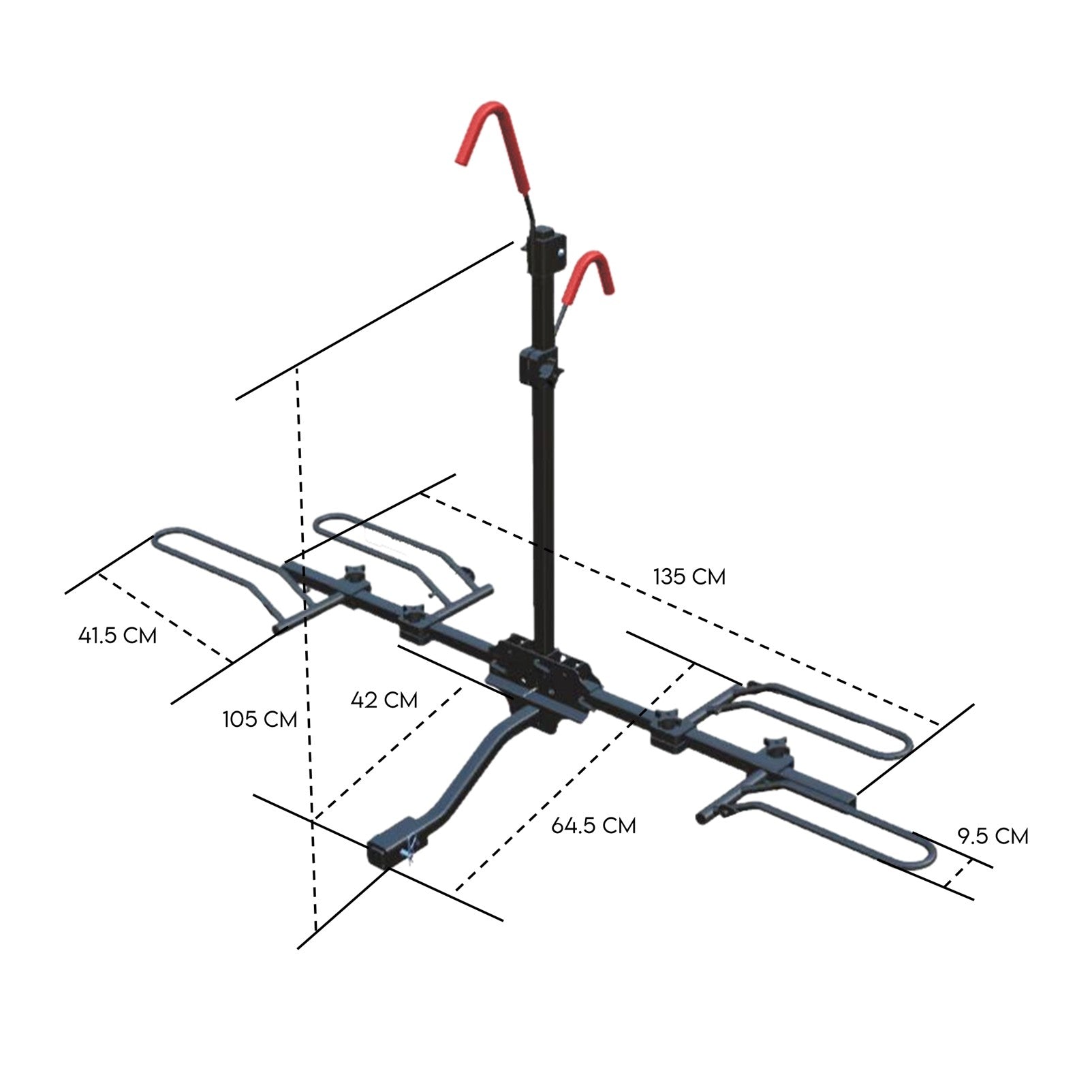 Bicycle Stands & Storage: 2 Bicycle Bike Rack Rear Car Carrier 2" Hitch Mount Platform Foldable