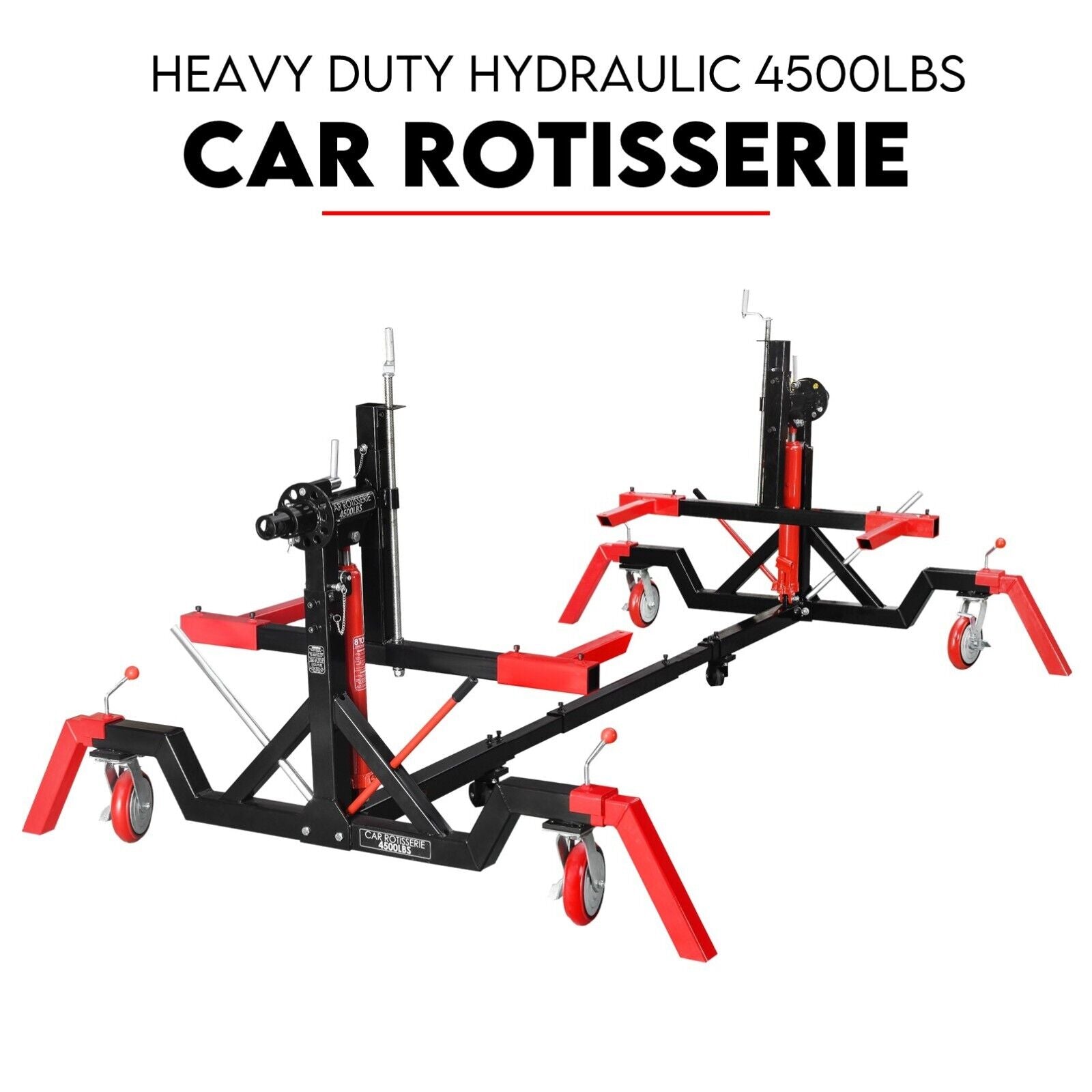 Boating Accessories: Car Rotisserie Hydraulic Auto Body Frame Boat Repair Restoration 4500LBS
