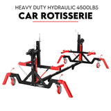 Boating Accessories: Car Rotisserie Hydraulic Auto Body Frame Boat Repair Restoration 4500LBS