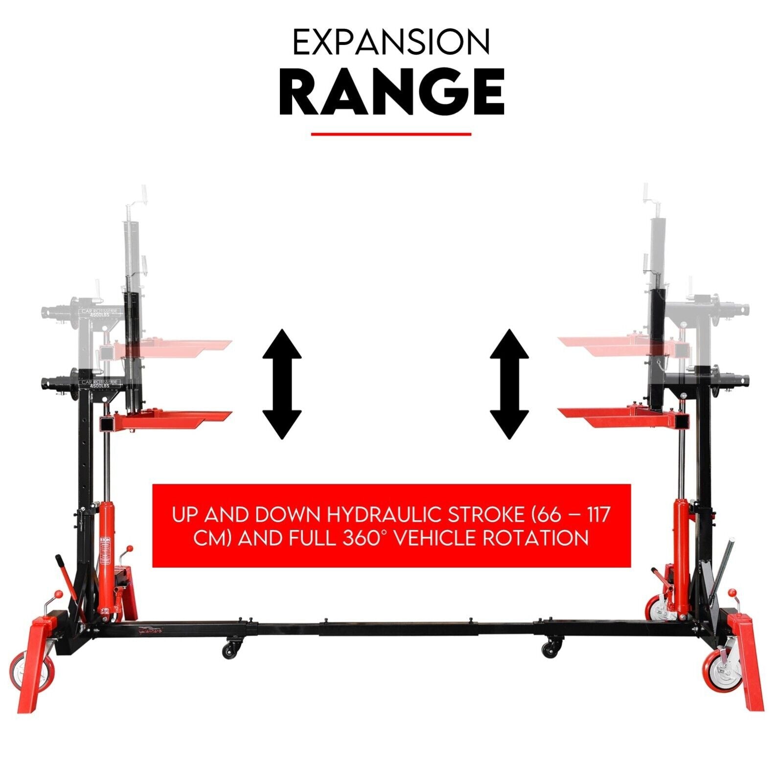 Boating Accessories: Car Rotisserie Hydraulic Auto Body Frame Boat Repair Restoration 4500LBS