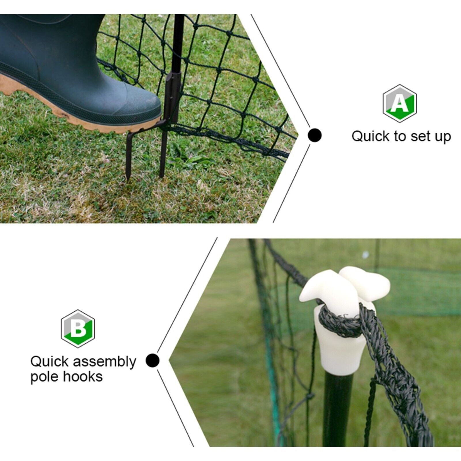 Fencing: POULTRY NETTING Quality Net Chicken Electric Fence 60m X 115cm
