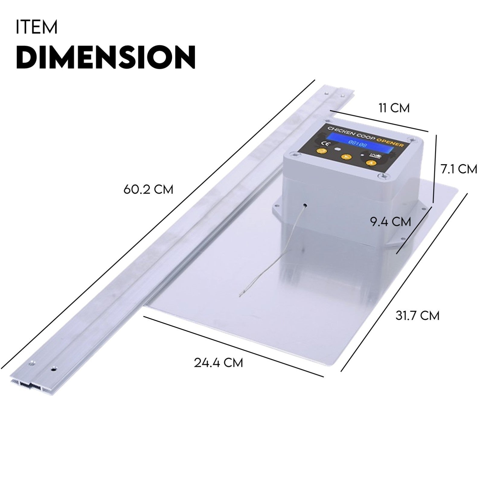 Automatic Chicken Coop Door Opener Cage Closer Timer and Light Sensor