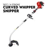 Lawn Rollers: 4 STROKE Curved Split Shaft Line Trimmer Garden Lawn Whipper Snipper