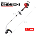 Lawn Rollers: 4 STROKE Curved Split Shaft Line Trimmer Garden Lawn Whipper Snipper