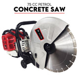 Saw Accessories: Petrol Demolition Saw 75CC Concrete Cut Off Wet Demo Road Cutter Brick 350MM