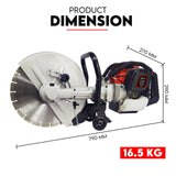 Saw Accessories: Petrol Demolition Saw 75CC Concrete Cut Off Wet Demo Road Cutter Brick 350MM