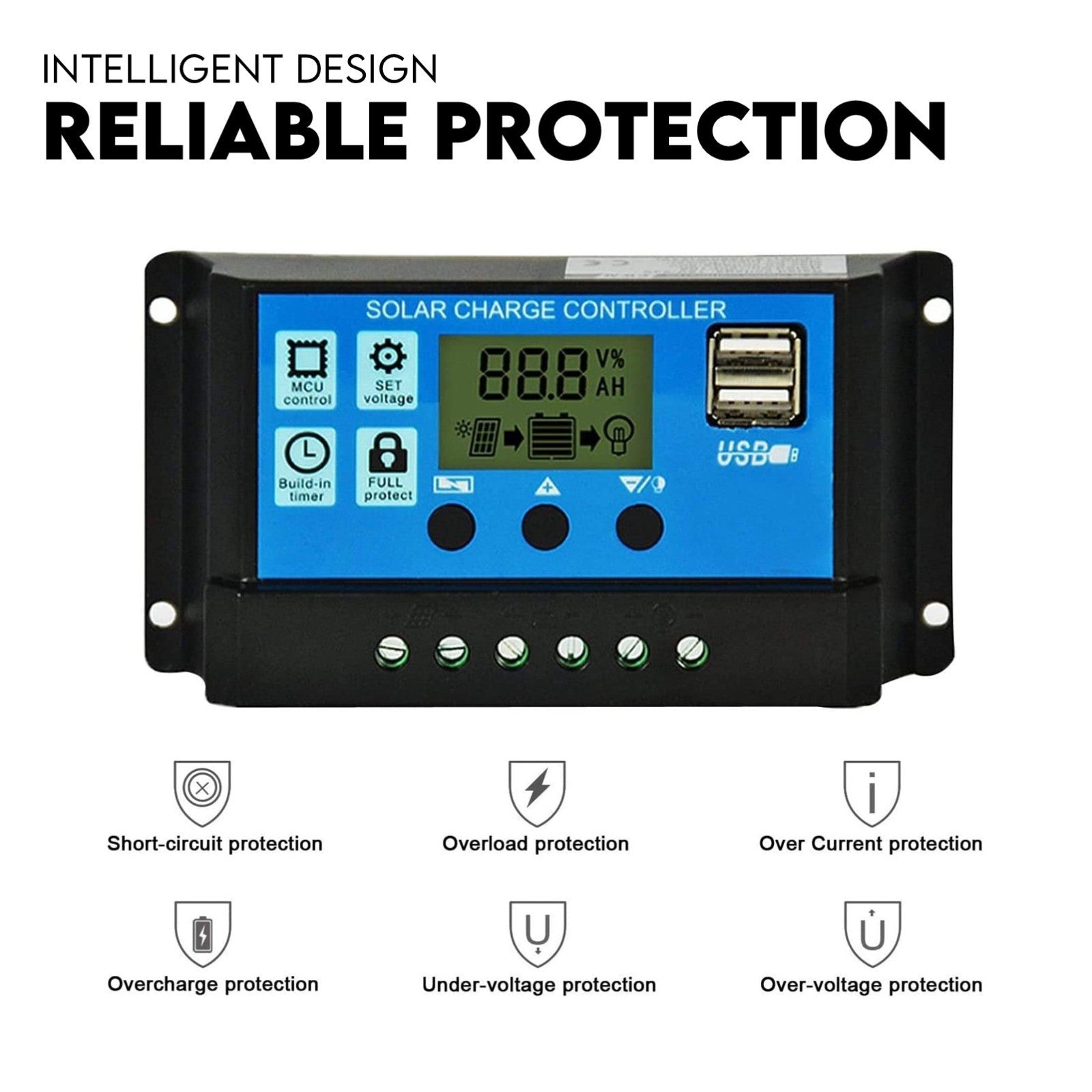 Fence & Gate Accessories: Double Swing Gate Opener Automatic Full Solar Power Kit Remote Control