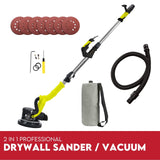 Power & Electrical Supplies: Drywall Sander Hand-Held Electric Machine Plaster Wall Vacuum Plasterboard Power