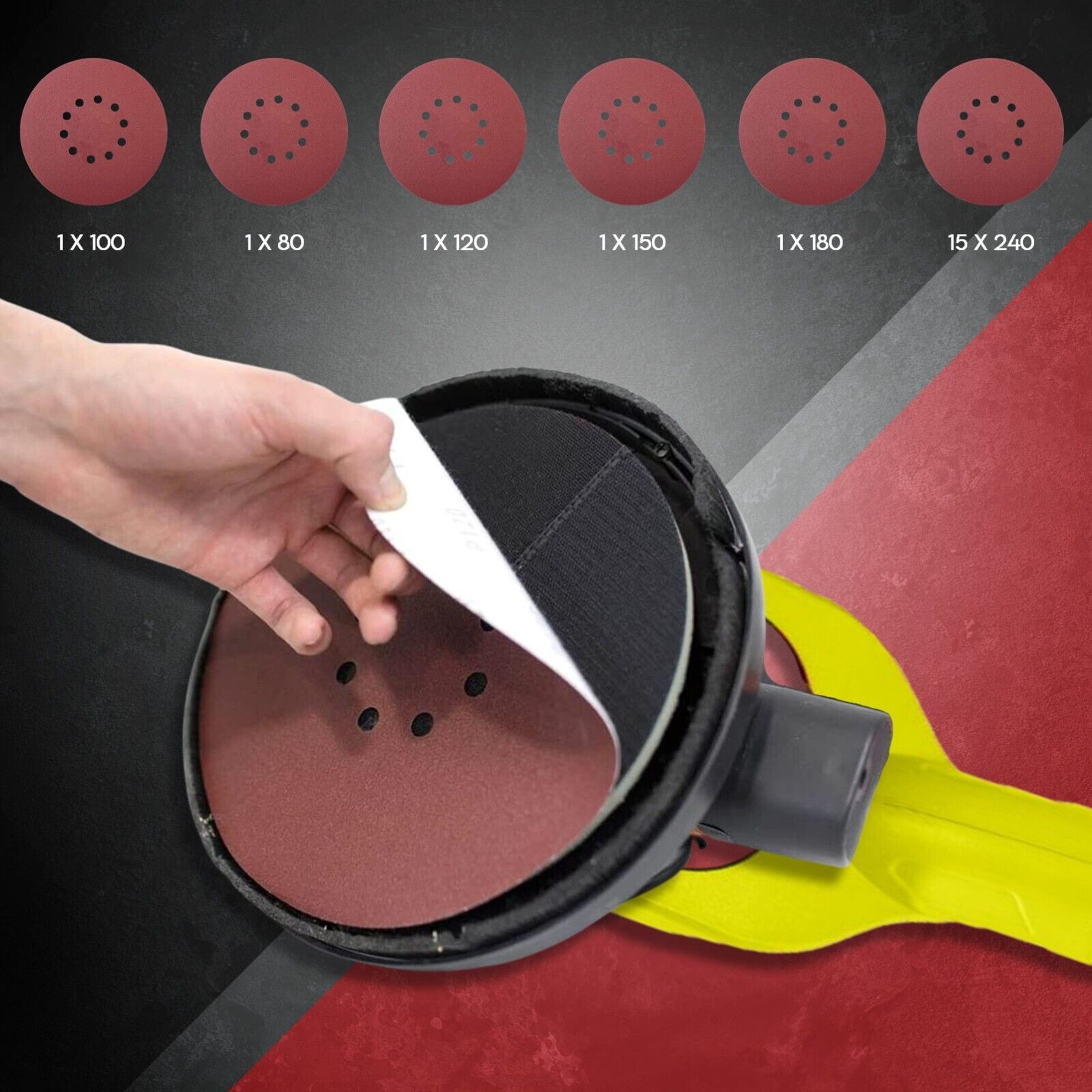 Power & Electrical Supplies: Drywall Sander Hand-Held Electric Machine Plaster Wall Vacuum Plasterboard Power