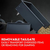 Kid's Tables, Chairs & Seats: Steel Dump Cart Garden Tipping Trailer