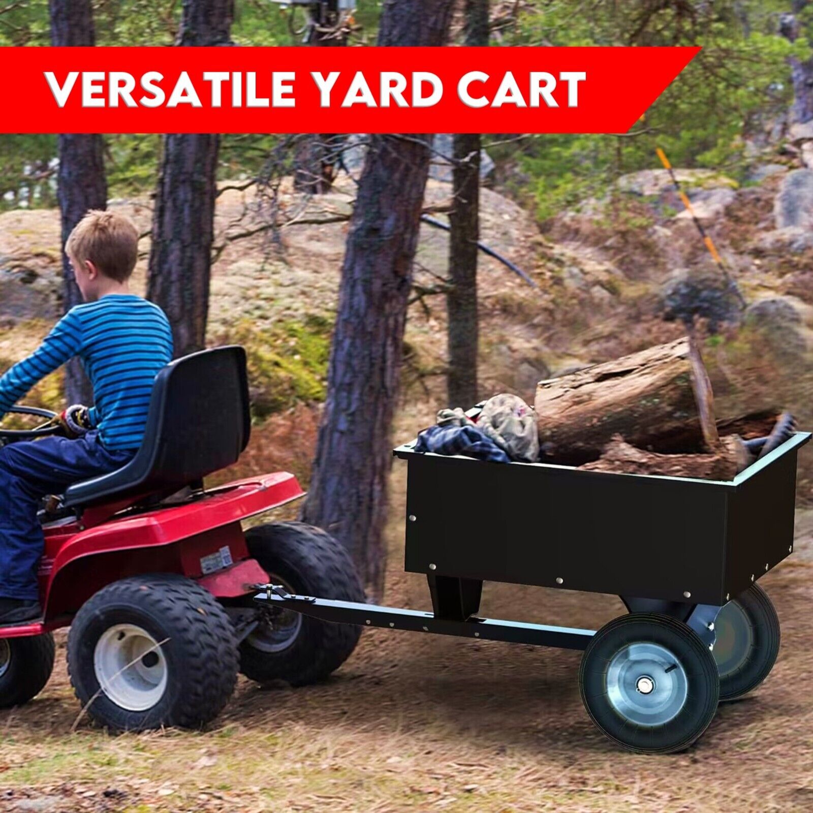 Kid's Tables, Chairs & Seats: Steel Dump Cart Garden Tipping Trailer