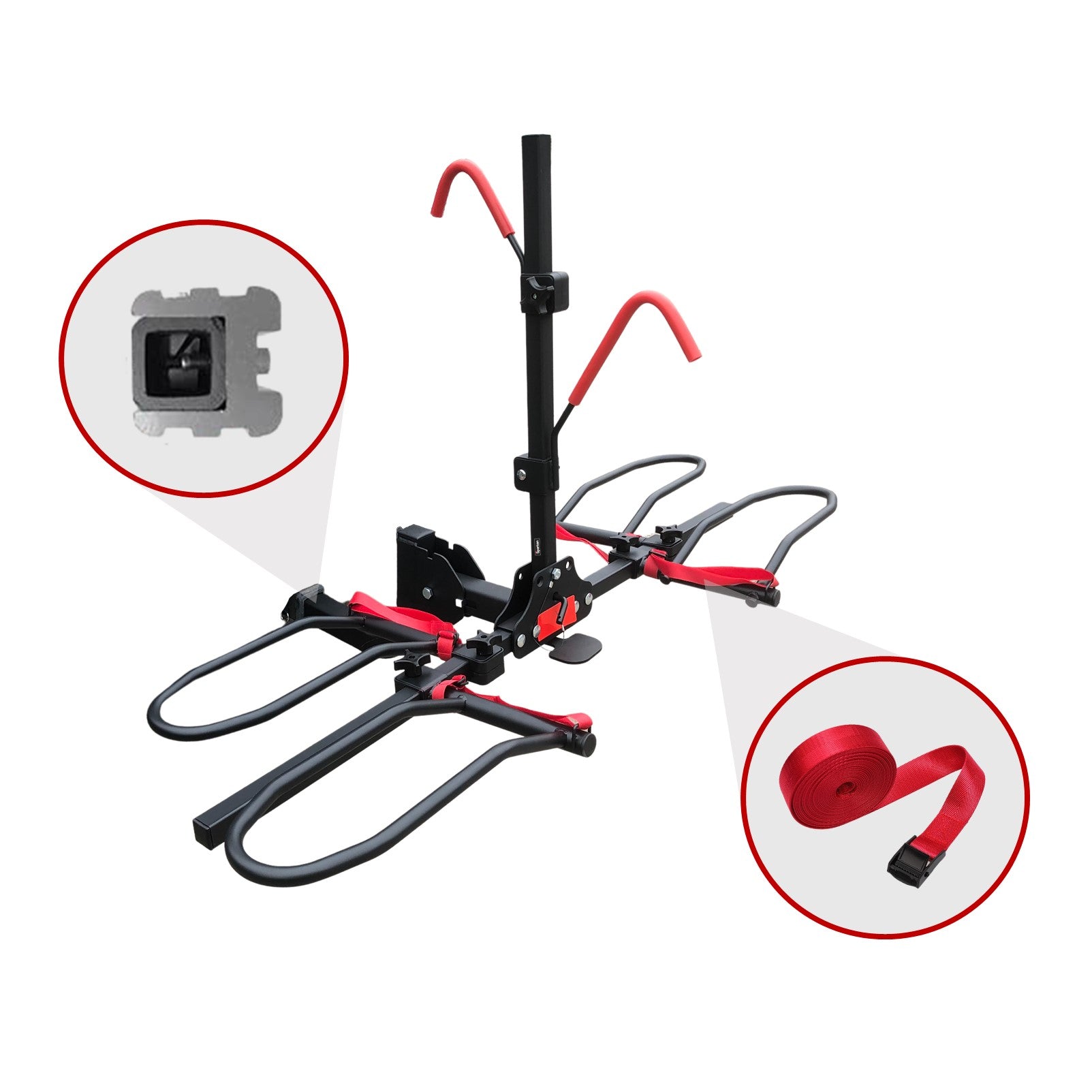Bicycle Stands & Storage: 2 Bike Rack for Car SUV Rear Bicycle Holder Carrier Hitch Mount Platform Holder