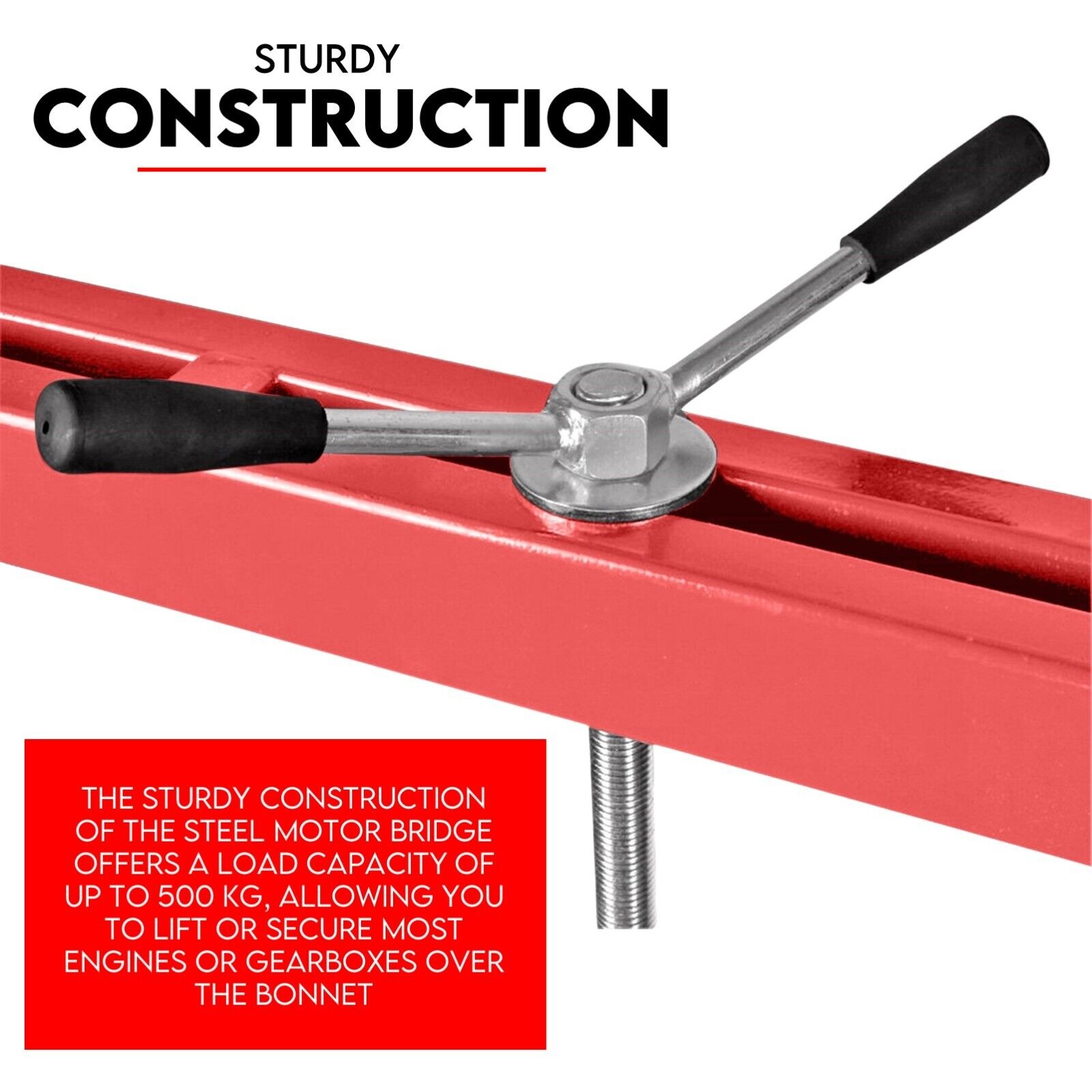 Automotive Repair & Speciality Tools: Engine Support Bar Engine Load Leveler 1100 Lbs Transmission w/ Dual Hook