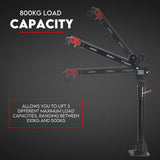 800kg Electric Hoist Winch Crane 12V Swivel Car Truck UTE Lift 360° Pick up
