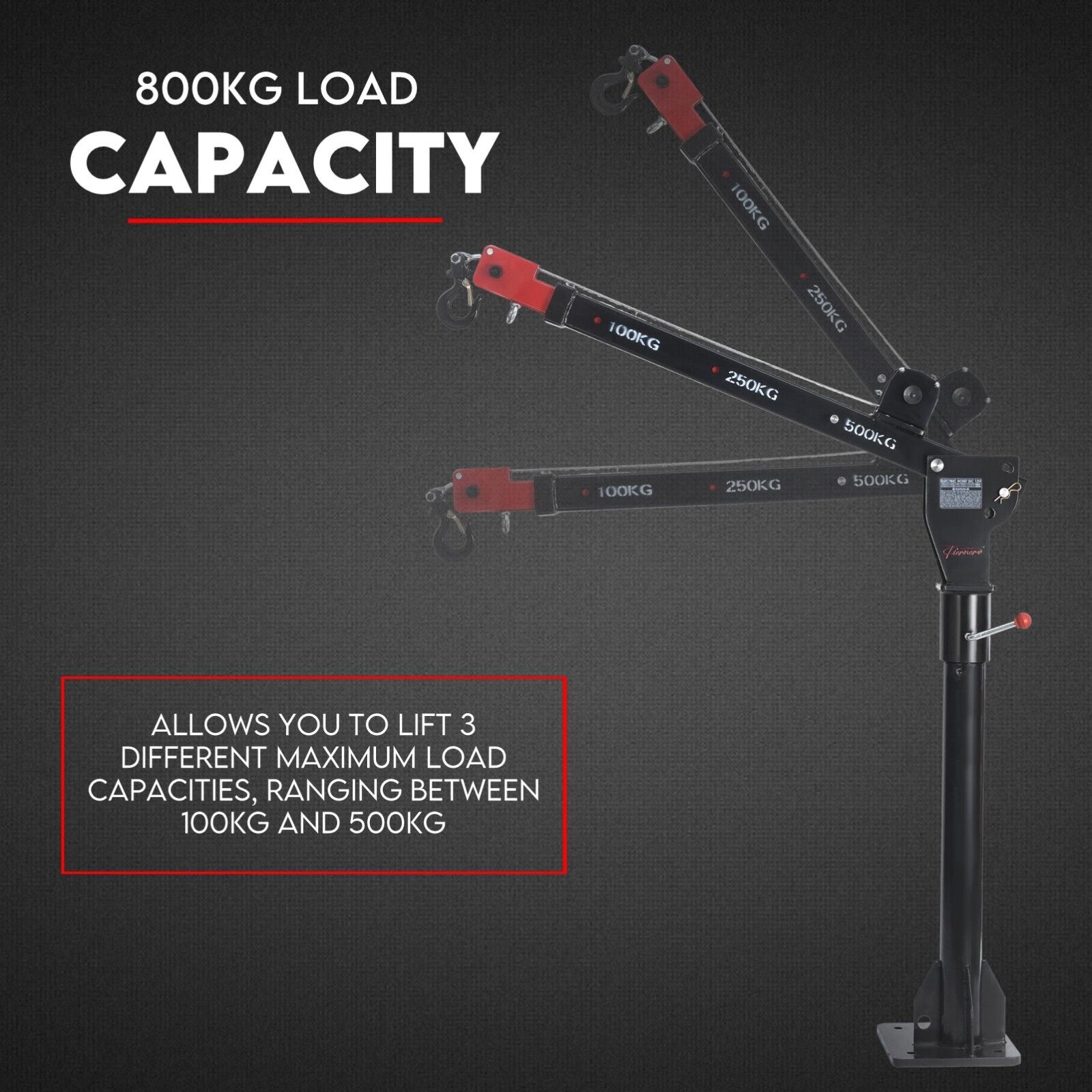 Automotive Lifts & Hoists: 800kg Electric Hoist Winch Crane 12V Swivel Car Truck UTE Lift 360° Pick Up