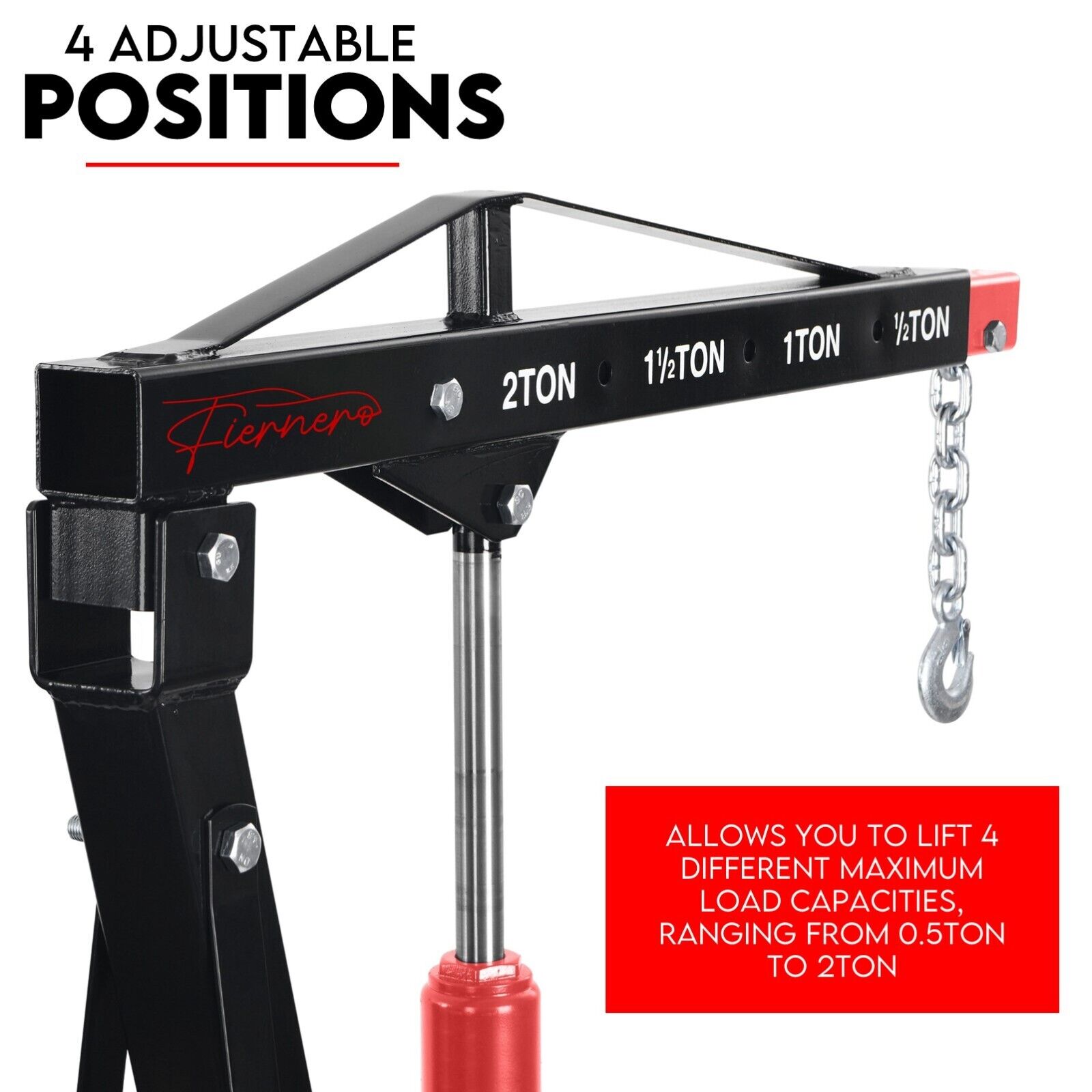 Lifts & Hoists: 2 Ton Hydraulic Engine Crane Folding Hoist Stand Mobile Garage Workshop