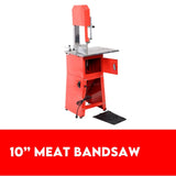 Building Materials: Meat Cutting Band Saw 10" meat mincer Bandsaw Sausage Filler Slicer Grinder