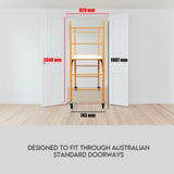 Ladders & Scaffolding: 450kg Mobile Scaffold Ladder Scaffolding Platform Portable Ladder Work Safety