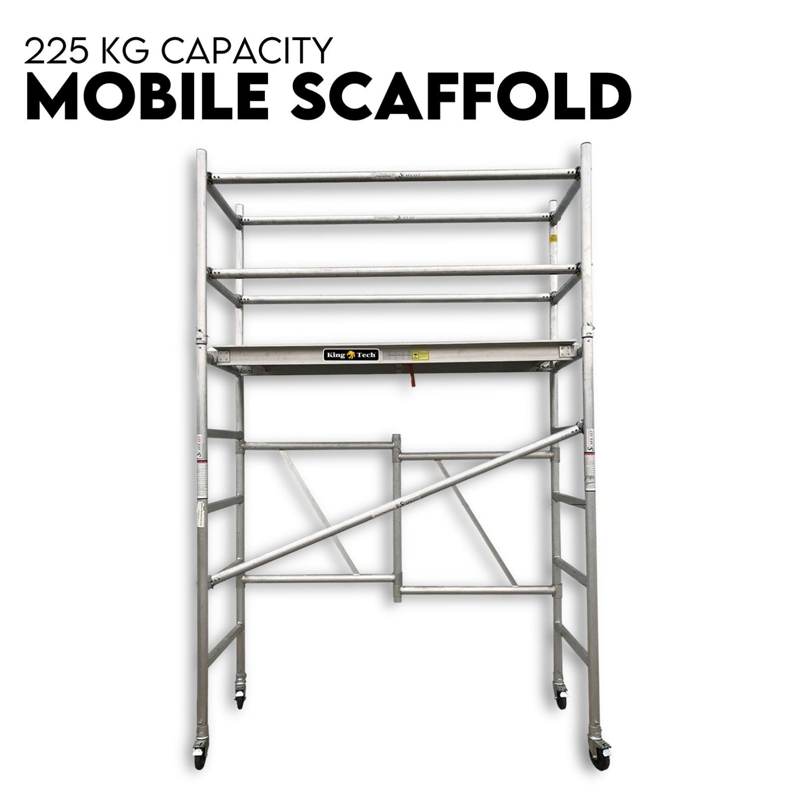 3M Mobile Scaffold Aluminium 225KG Capacity Portable Safety Platform
