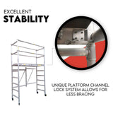 3M Mobile Scaffold Aluminium 225KG Capacity Portable Safety Platform
