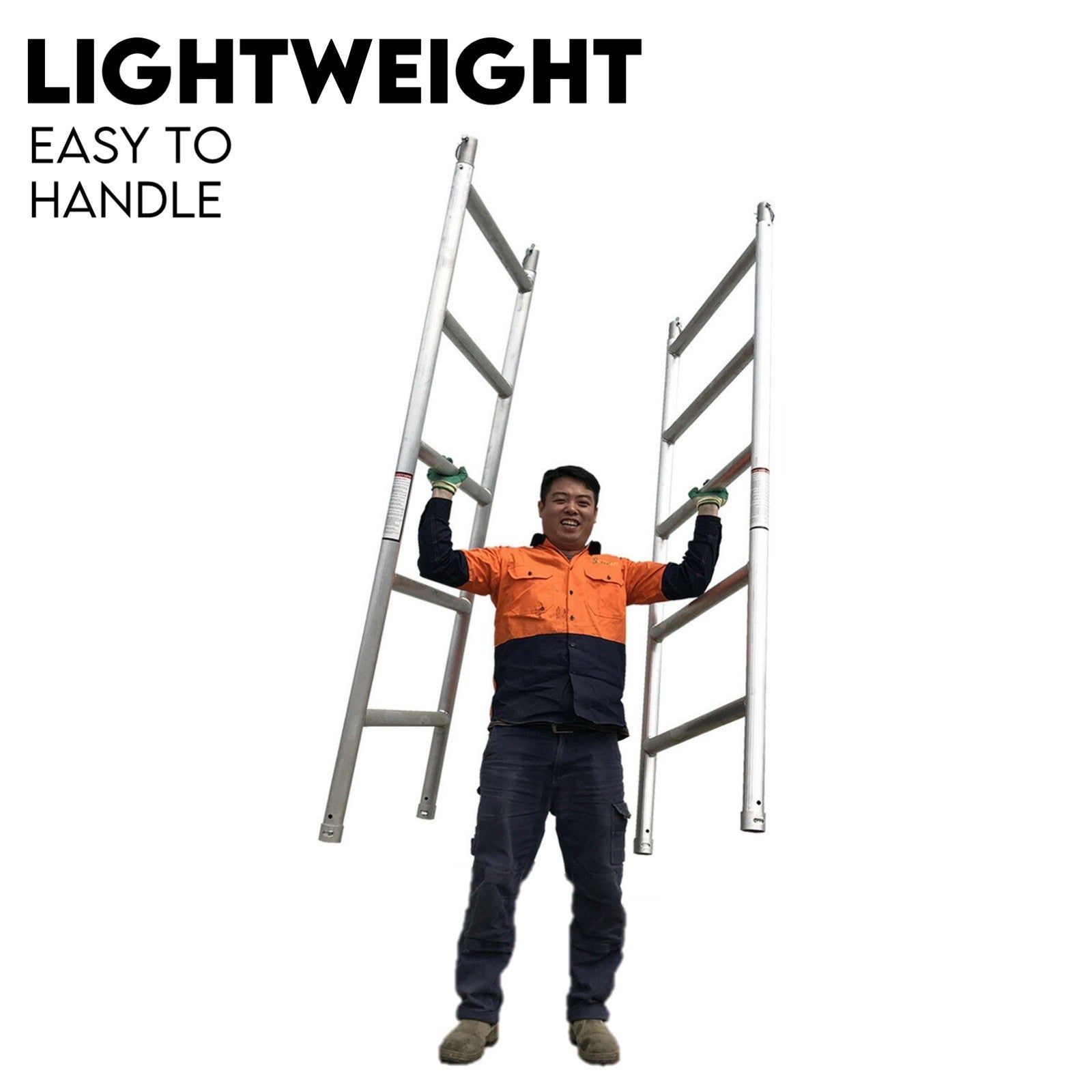 Ladders & Scaffolding: 3.0M Aluminium Scaffold Mobile Tower Single Width Platform Height AU Standard