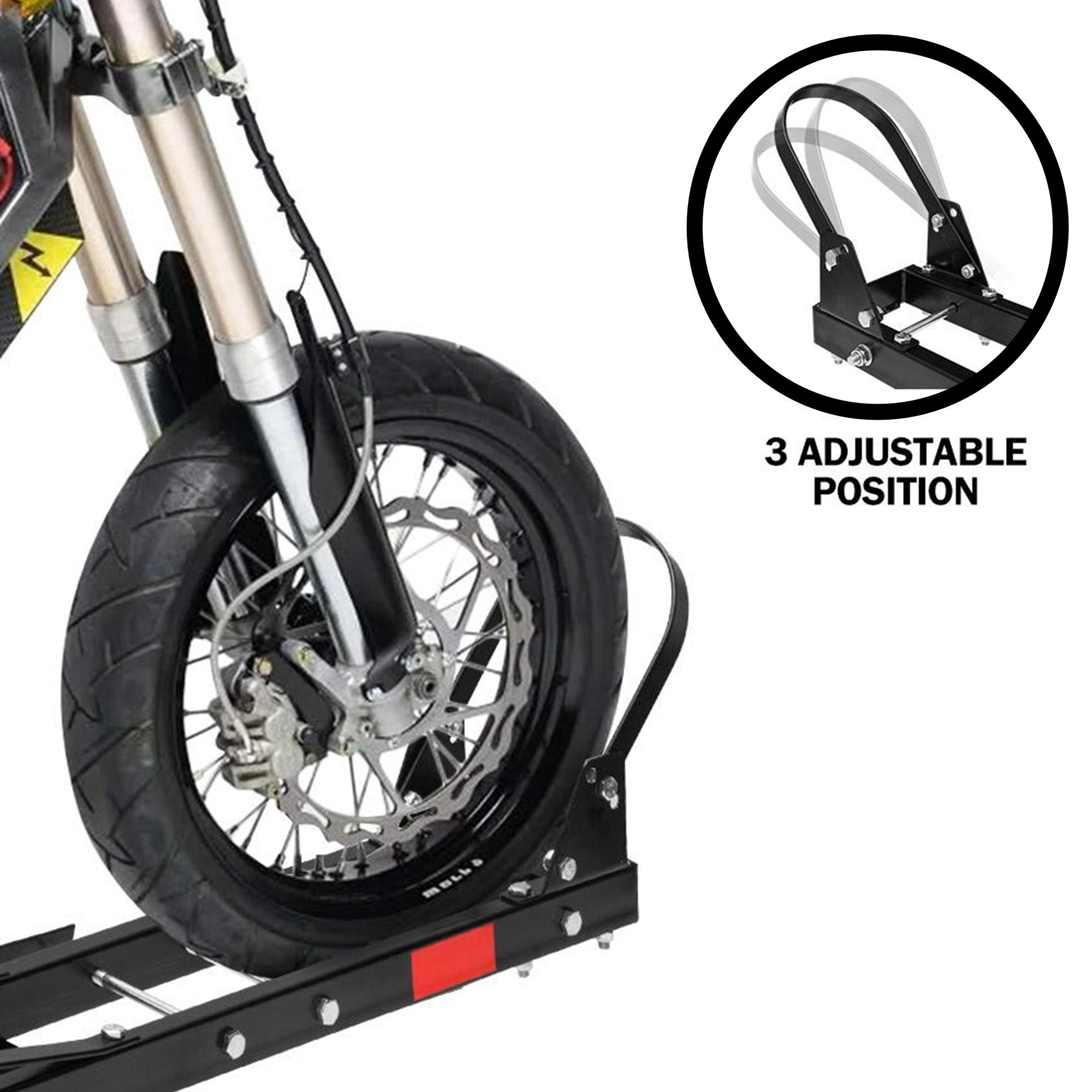 Motorcycle Motorbike Carrier Rack 2" Towbar Arm Dirt Bike Ramp Brake Lights