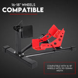 Bicycle Stands & Storage: Heavy Duty Motorcycle Motorbike Stand Front Wheel Chock Trailer Transport