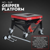 Automotive Lifts & Hoists: Motorcycle Scissor Lift Stand 136kg Hydraulic Motorbike Lifter Dirt Bike Jack