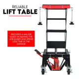 Automotive Lifts & Hoists: Motorcycle Scissor Lift Stand 136kg Hydraulic Motorbike Lifter Dirt Bike Jack