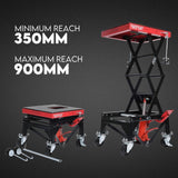 Automotive Lifts & Hoists: Motorcycle Scissor Lift Stand 136kg Hydraulic Motorbike Lifter Dirt Bike Jack