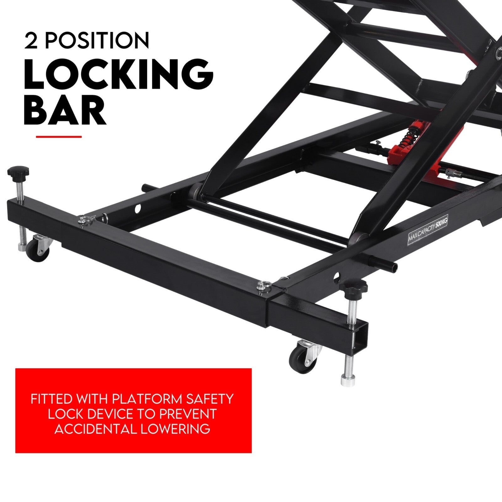 500Kg Hydraulic Motorcycle Lift Motorbike Stand Bike Jack Hoist Lift Table