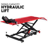 Automotive Lifts & Hoists: Motorcycle Lift Table Hydraulic 500kg Bike Jack Mechanic Stand Hoist Lifter