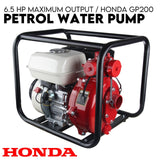 Fuel & Exhaust: Fire Fighting Petrol Water Pump GP200 TWIN IMPELLER WITH A HONDA ENGINE