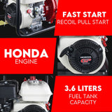 Fuel & Exhaust: Fire Fighting Petrol Water Pump GP200 TWIN IMPELLER WITH A HONDA ENGINE